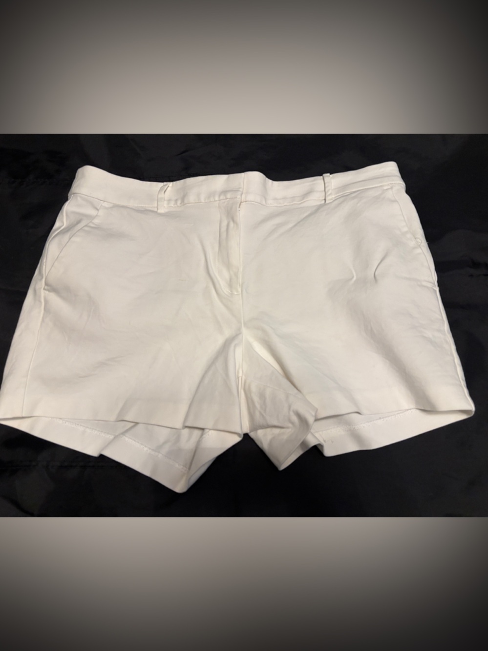 Loft Riviera White Stretch Shorts